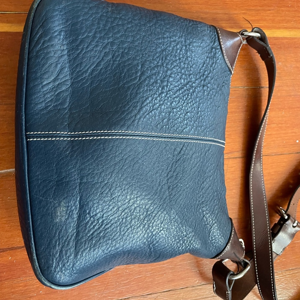 Dooney & Bourke Blue Leather Crossbody Bag - Picture 2 of 8